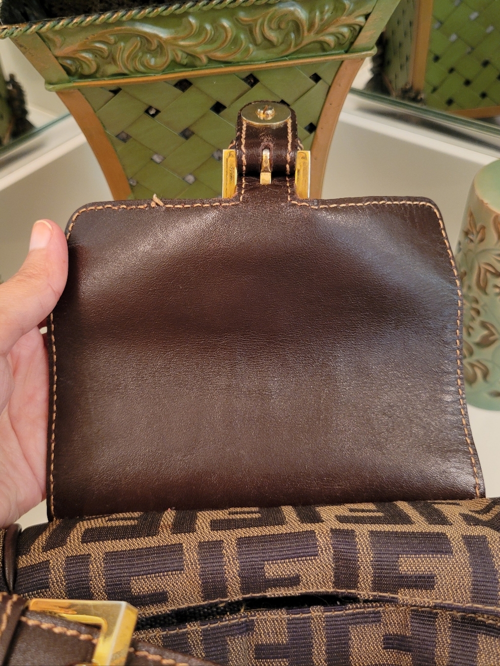 Fendi Zucca Handbag - Picture 12 of 16